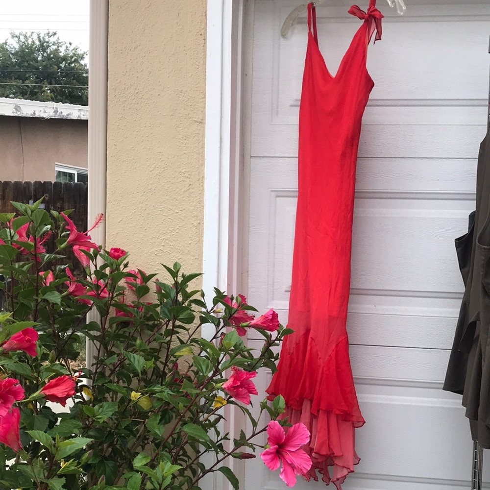 Coral dress